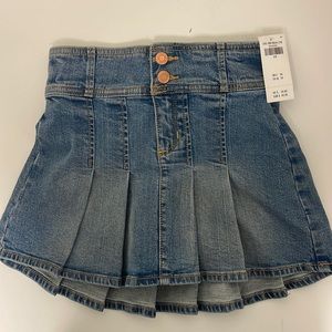 Abercrombie girls pleated denim skirt